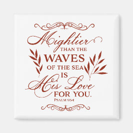 Guds Kärlek bibelverse, inspirerande, uppmjukande Magnet