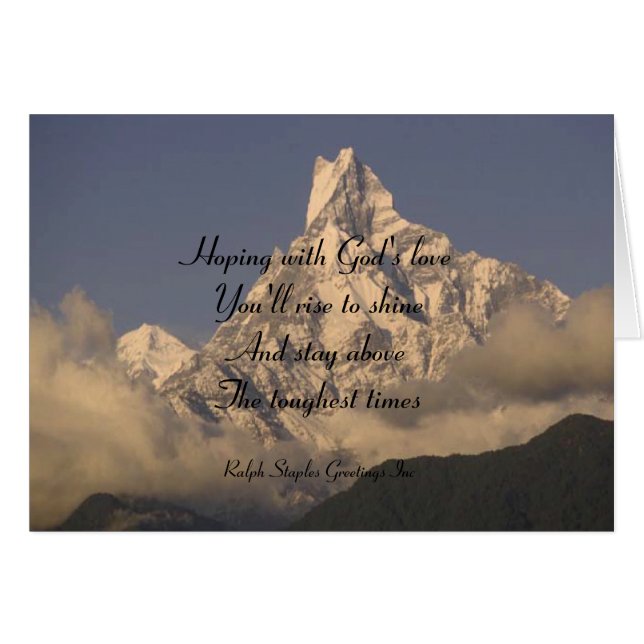 Guds kärlek hälsningskort (Framsidan Horizontal)