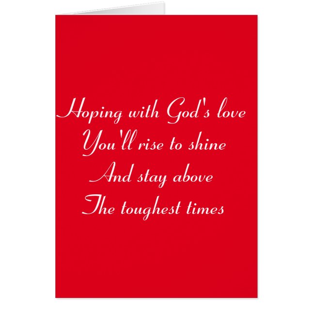 Guds kärlek hälsningskort (Framsidan)