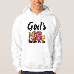 Guds Kärlek Misslyckas aldrig - Faith-Inspired hoo Hoodie