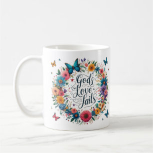 Guds Kärlek Misslyckas aldrig Kaffemugg