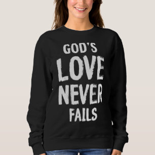 Guds Kärlek Misslyckas aldrig svartvitt T Shirt