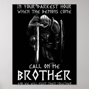 Guds krigare rop på mig besvär krig riddare tempel poster