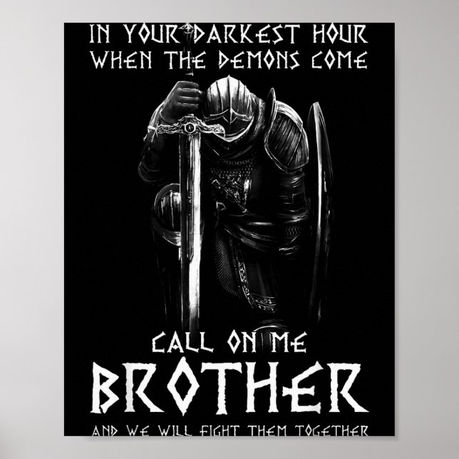 Guds krigare rop på mig besvär krig riddare tempel poster (Framsidan)