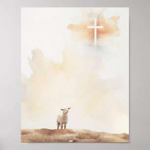 Guds lampa - Digital Bible Verse Print and Jesus Poster
