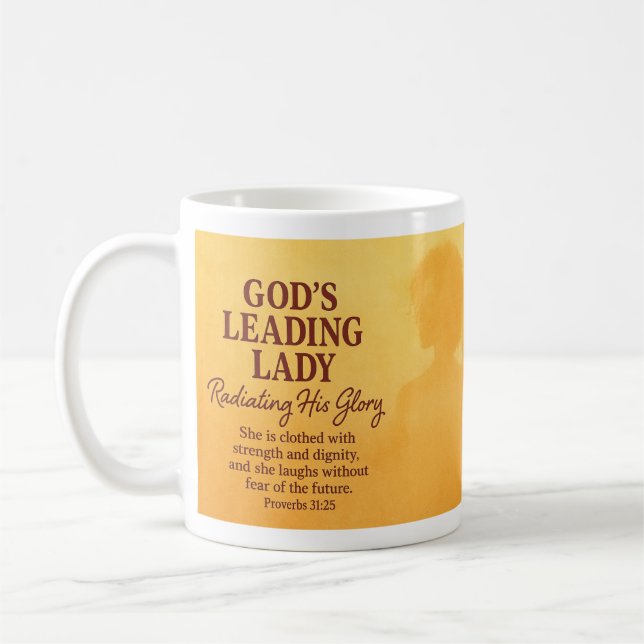 Guds ledande Dam Kaffemugg (Vänster)