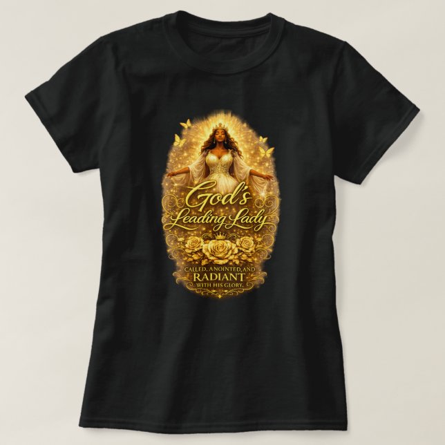 Guds ledande dam t shirt (Design framsida)