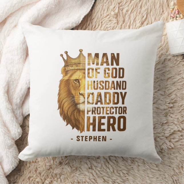 Guds Lejona Krona design - Make, pappa Kudde (Filt)