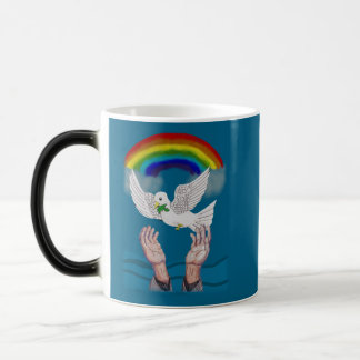 Guds löfte Dove & Rainbow Morphing Mugg