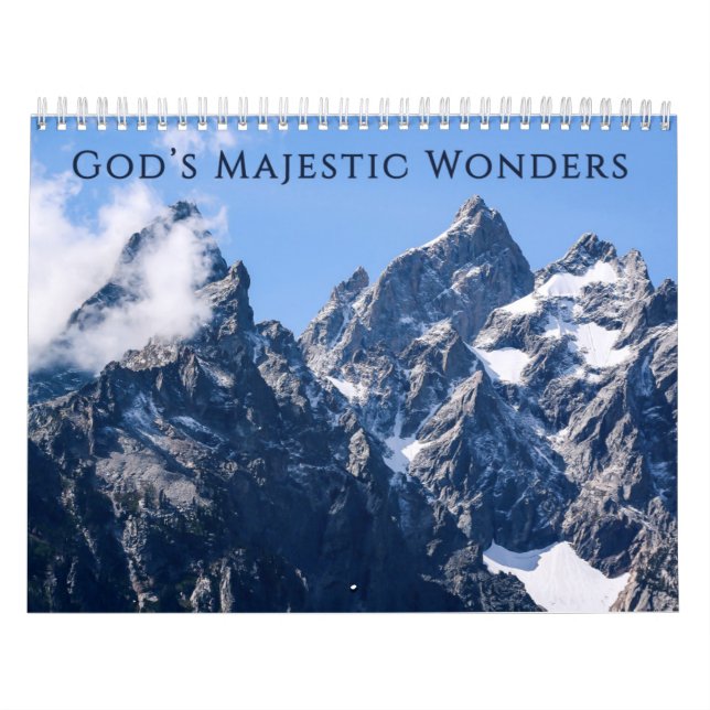Guds Majestic Wonders 2025 Calendar Kalender (Omslag)