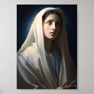 Guds målning, välsignad Mary Mor Poster