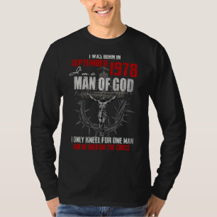 Guds man, född i september 1978, endast Kneel for T Shirt