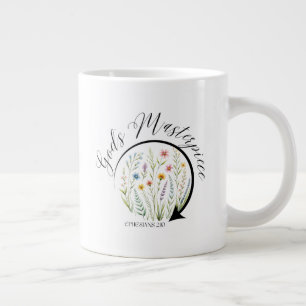 Guds mästerverk Efesierbrevet 2:10 Bibelvers Jumbo Mugg