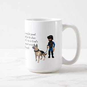 Guds ministrar Polis och Hund Kaffemugg