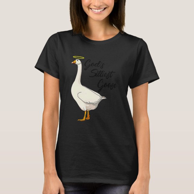 Guds minsta Goose Funny Anka Älskare_2 T Shirt (Framsida)