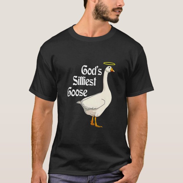 Guds minsta Goose Funny Anka Älskare Premium_2 T Shirt (Framsida)