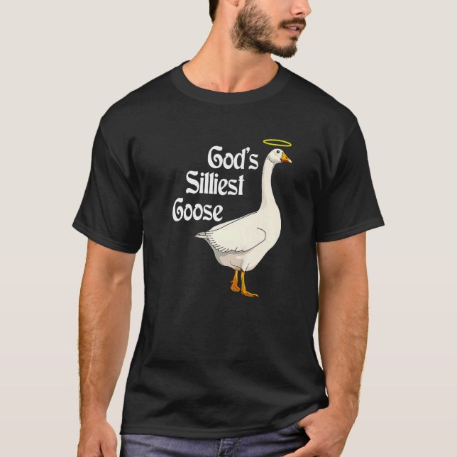 Guds minsta Goose Funny Anka Älskare Premium_2 T Shirt (Framsida)