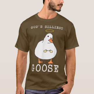 Guds minsta Goose Funny Shy Goose Meme Bird Tal T Shirt