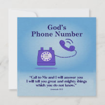 Guds Mobila nummer Jeremiah 33:3