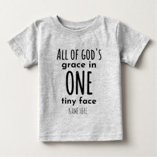 Guds nåd i ett litet Ansikte Baby T-Shirt