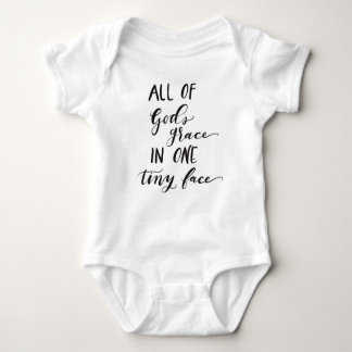 Guds nåd i ett regnigt Ansikte Baby Shirt Tee