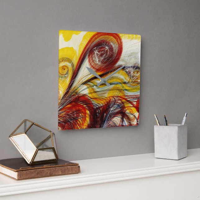 Guds Öga av Georgiana Houghton Fyrkantig Klocka (Kontor)