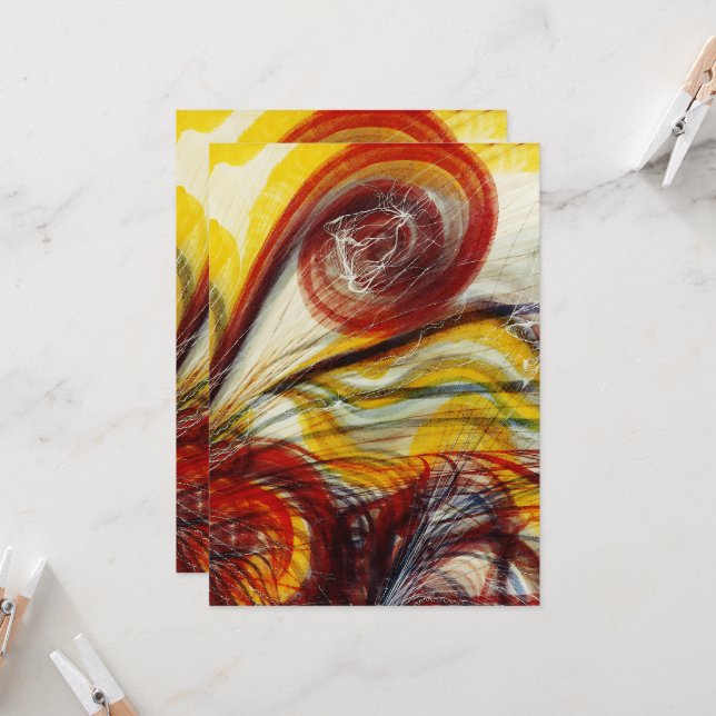 Guds Öga av Georgiana Houghton Inbjudningar (Fram/Back In Situ)