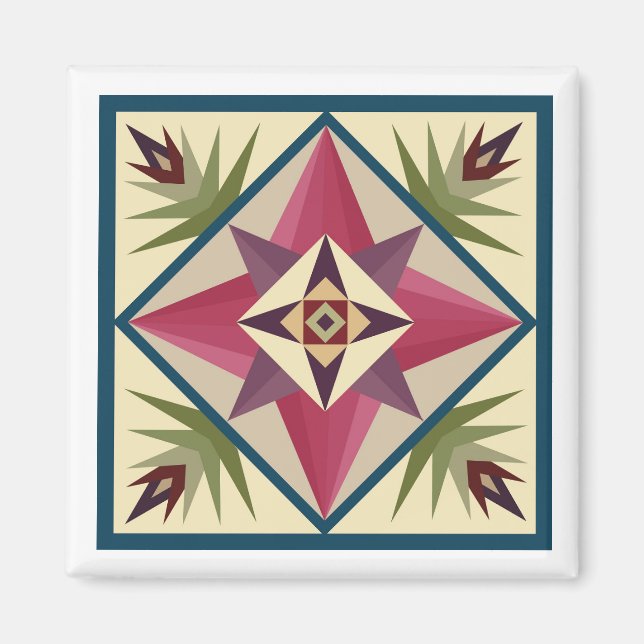 Guds Öga Barn Quilt Magnet (Framsidan)