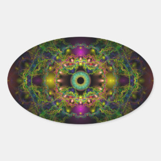 Guds öga - Vesica Piscis Ovalt Klistermärke