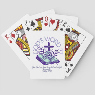 Guds Ord 77 Psalm Skrift Casinokort