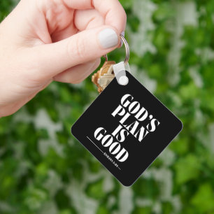 Guds Plan Är God – Romarbrevet 8:28 Nyckelring