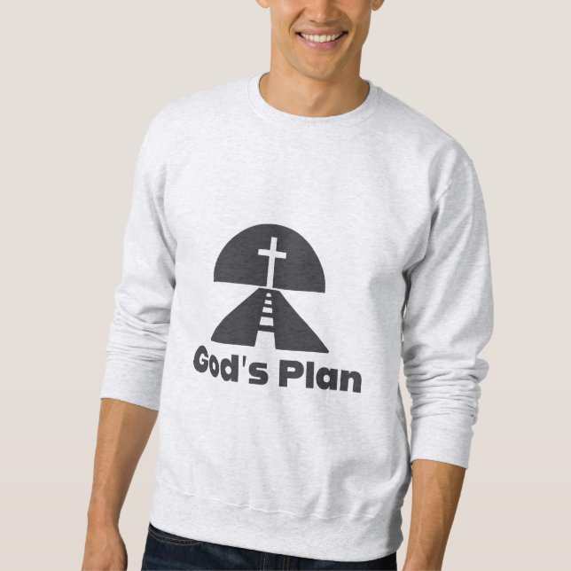 Guds plan - Bible Verse Lång Ärmad Tröja (Framsida)