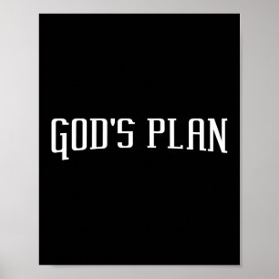 Guds plan Jesus Faith Poster