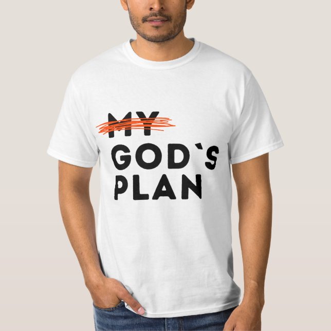 Guds plan t shirt (Framsida)