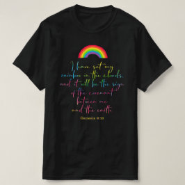 Guds regnbåge Genesis 9 Christian Bible Verse T Shirt