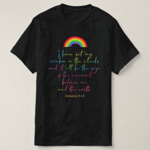 Guds regnbåge Genesis 9 Christian Bible Verse T Shirt