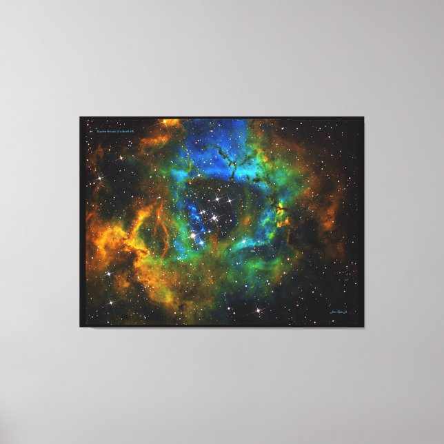 Guds ring - Rosette Nebula - Distinguyed Canva Canvastryck (Framsida)