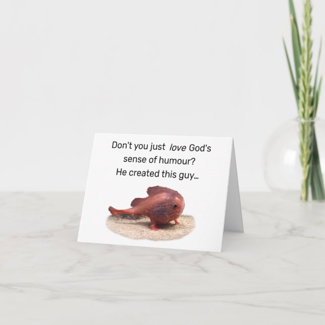 Guds säregna skapelse tack kort (Framsida)