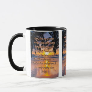 Guds Serenity Prayer Two-Tone Mugg