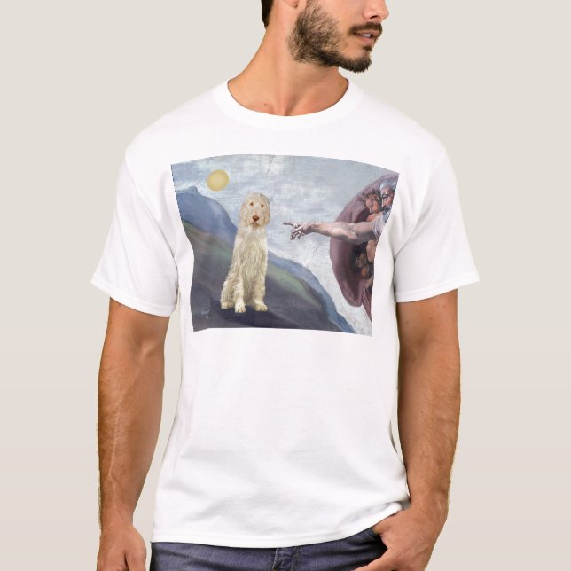 Guds skapelse av den italienska Spinone Tee (Framsida)