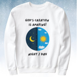 Guds skapelse dag och natt t shirt