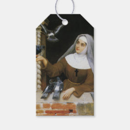 Guds skapelser (Christian Nun Matar Pigeons) Presentetikett