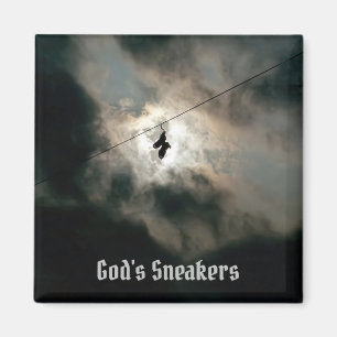 Guds Sneakers text Magnet