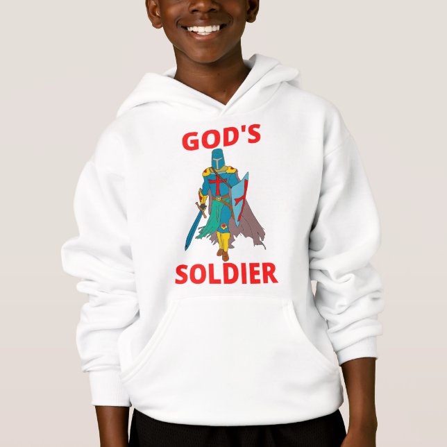 Guds soldat i Arm pocks T Shirt (Framsida)