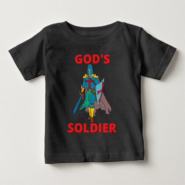 Guds soldat i Arm T Shirt (Framsida)