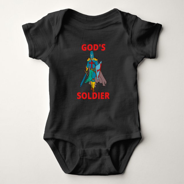Guds soldat i Arm Unisex T Shirt (Framsida)