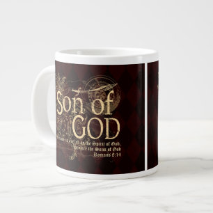 Guds son, romer 8:14 Christian Jumbo Mugg