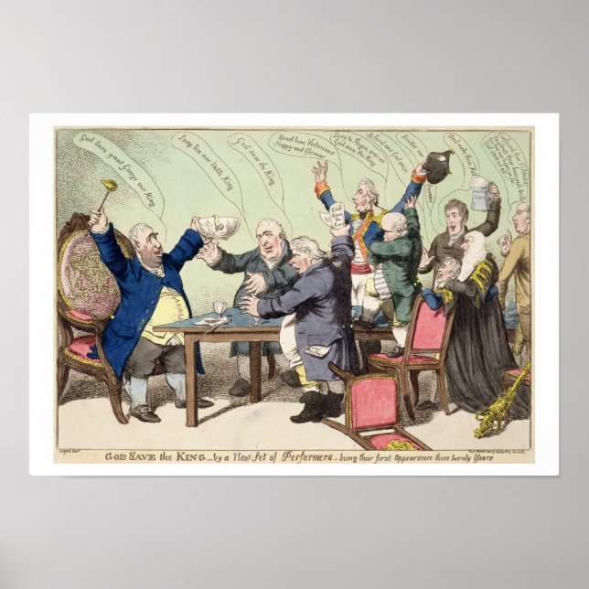 Guds Spara i Kung, genom en ny uppsättning artiste Poster (Framsidan)