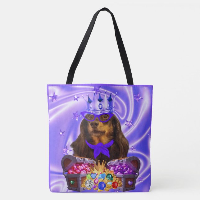 Guds Speciella judiska Lila Tote Bag Tygkasse (Framsida)