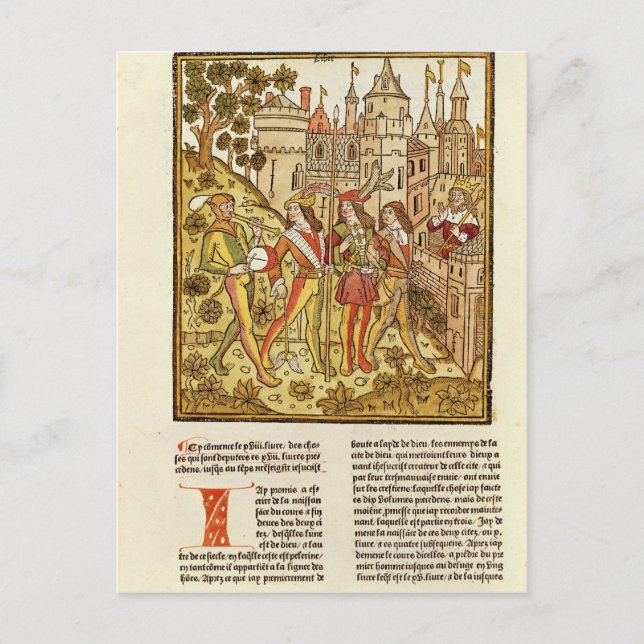 Guds stad och detta sekels stad vykort (Framsida)